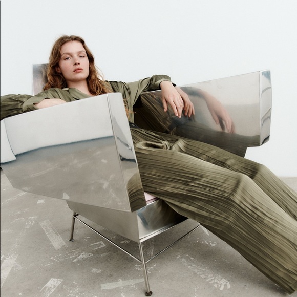 BELTED WRINKLED LOOK JUMPSUIT - Picture 9 of 13